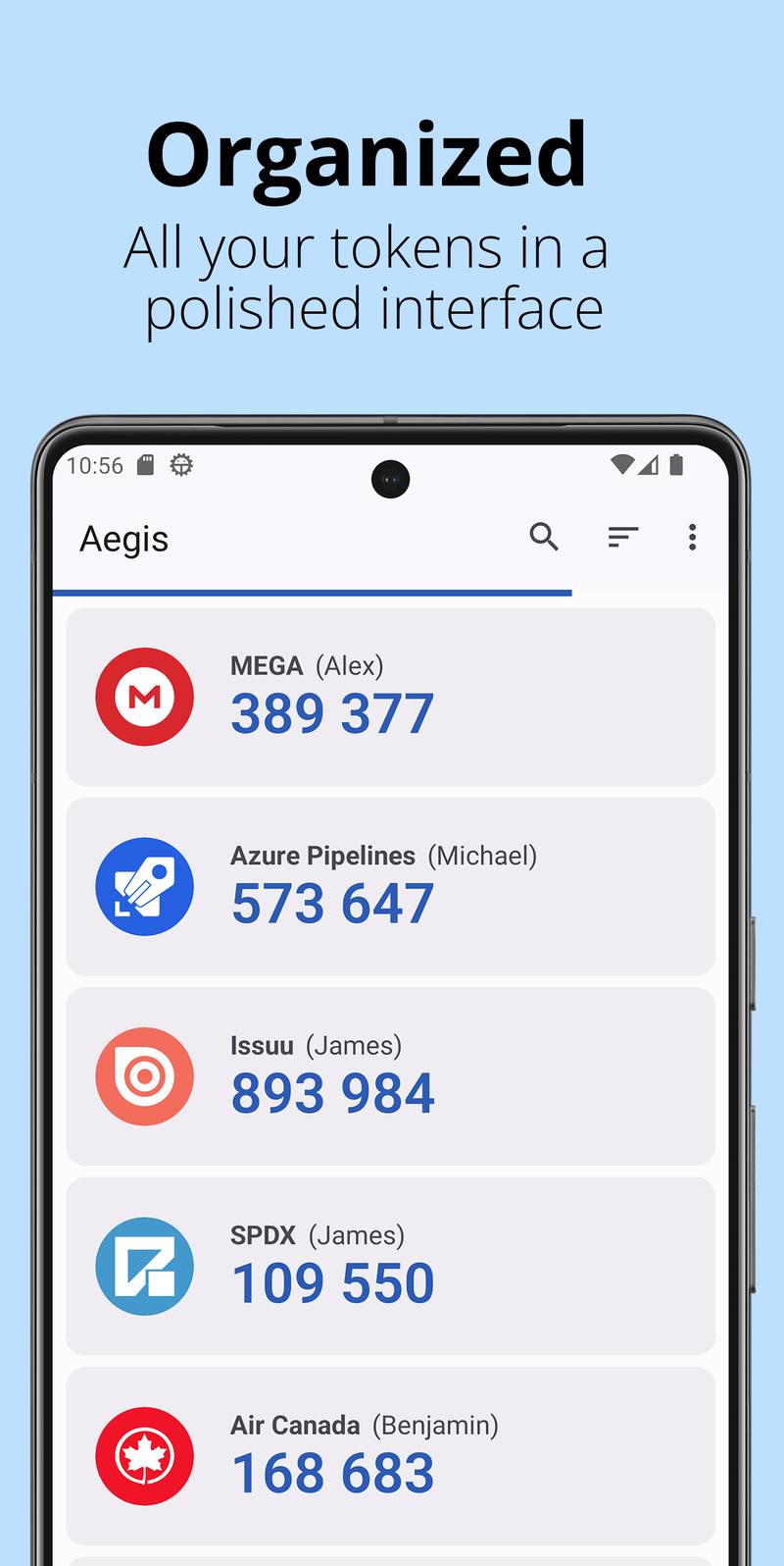 Aegis authenticator apk download — encrypted 2FA vault with one-time codes on Android
