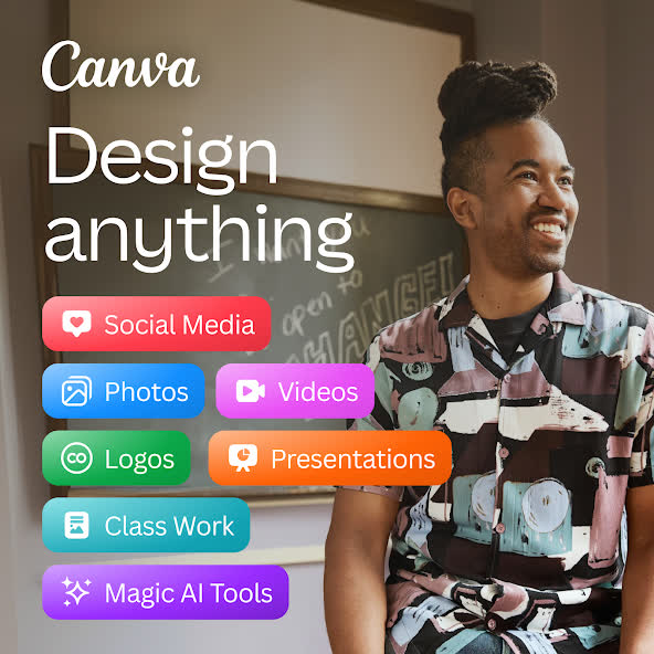 Canva APK download — Canva design editor with social media, photos, videos and logos tools on Android