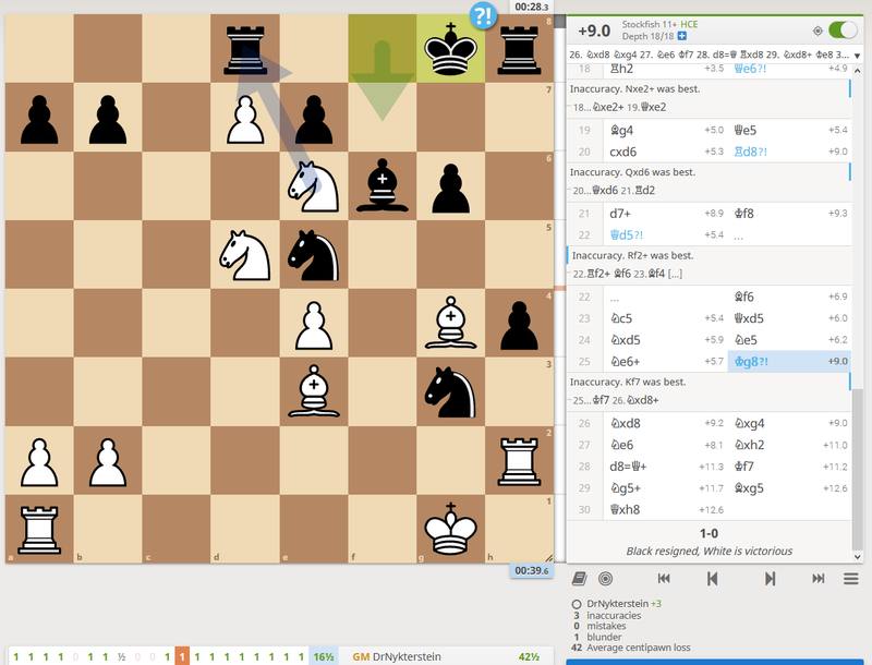 lichess apk download - free Stockfish engine analysis of a chess game on Android